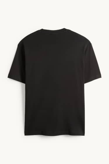 Hommes - T-shirt - relaxed fit - noir