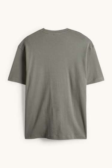 Hommes - T-shirt - relaxed fit - vert