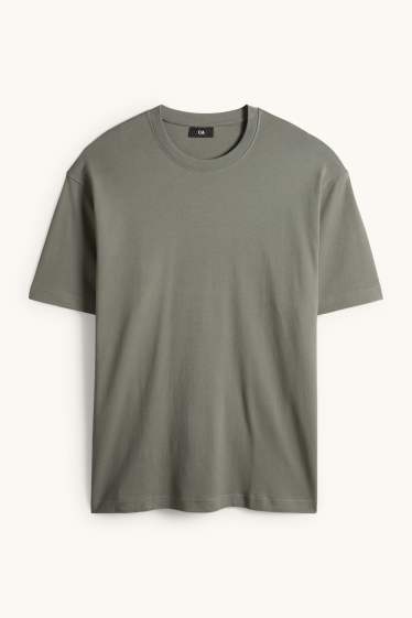 Hommes - T-shirt - relaxed fit - vert