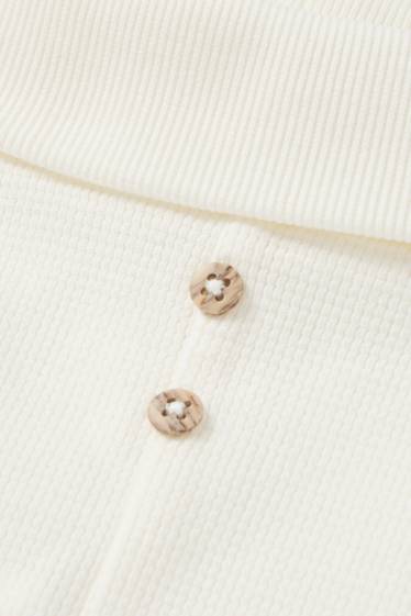 Unisex - Baby joggers - textured - cremewhite