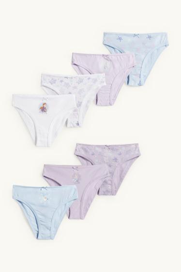 Kinder Mädchen - Multipack 7er - Die Eiskönigin - Slip - hellviolett