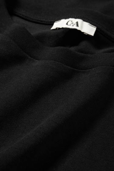 Damen - T-Shirt - Relaxed Fit - schwarz