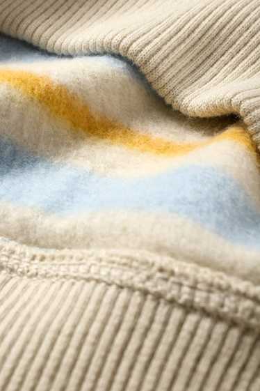 Niños - Tractor - sudadera - de rayas - beige claro