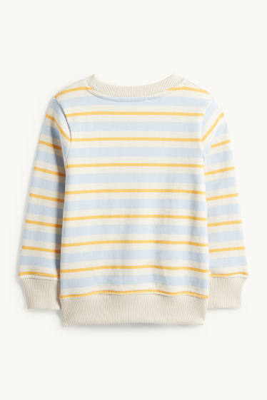 Niños - Tractor - sudadera - de rayas - beige claro