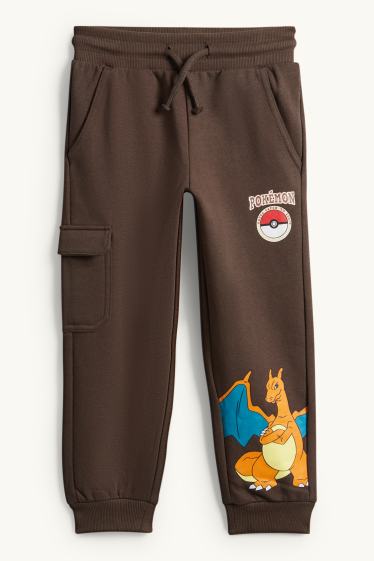 Kinder Jungen - Pokémon - Cargo-Jogginghose - dunkelbraun