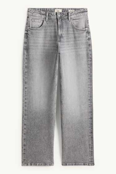 Donna - Baggy jeans - vita media - jeans grigio