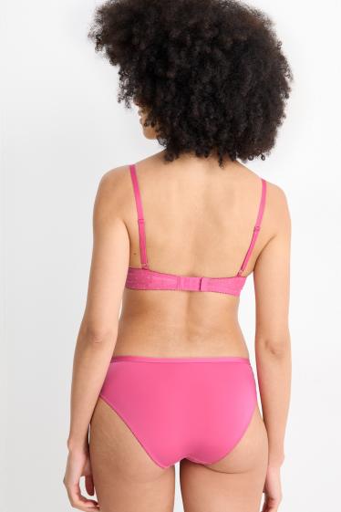 Femmes - Culotte - à pois - rose