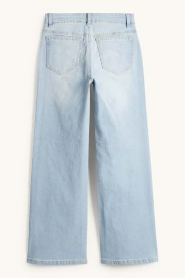 Enfants filles - Wide leg jean - jean bleu clair