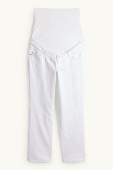 Femei - Jeans gravide - straight jeans - alb