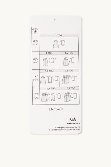 Nadó nen - Vaca, ovella i pollet - sac de dormir per a nadó - 0-4 mesos - blanc
