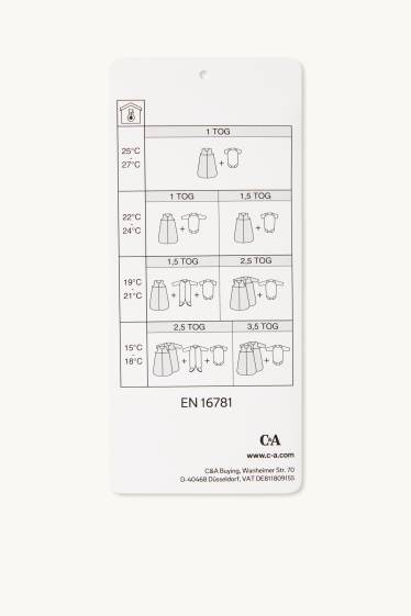 Unisexe - Animaux sauvages - gigoteuse pour bébé - 0-4 mois - blanc