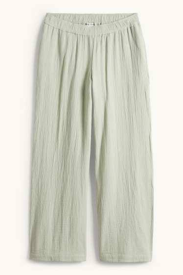Femmes - Pantalon de grossesse - coupe relax - vert clair