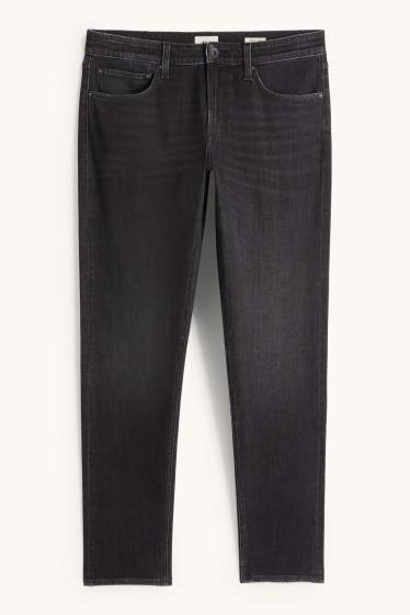 Bărbați - Slim tapered jeans - denim-gri închis