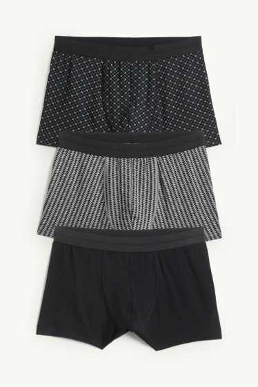 Herren - Multipack 3er - Trunks - schwarz