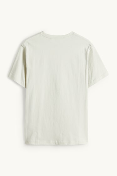 Kinder Buben - Hotdog - Kurzarmshirt - cremeweiß