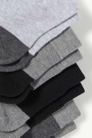 Bărbați - Multipack 7 perechi - șosete scurte - negru / gri