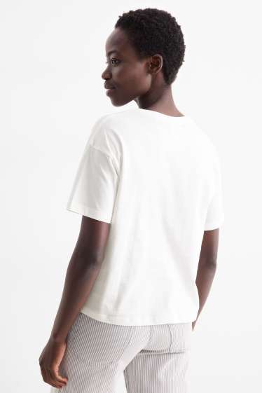 Femmes - T-shirt - regular fit - Mickey Mouse - blanc