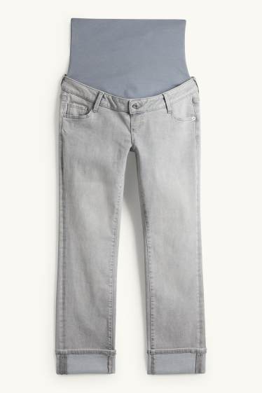 Damen - Umstandsjeans - Straight Jeans - helljeansgrau