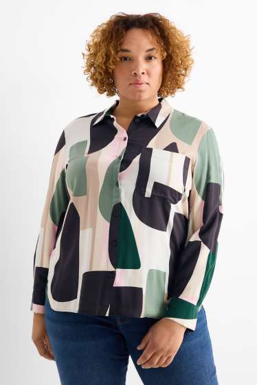 Donna - Blusa - fantasia - verde scuro / nero