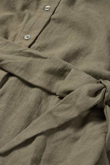 Femmes - Robe-chemise de grossesse - vert foncé