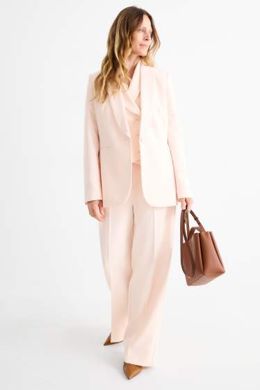 Mujer - Pantalón de oficina - mid waist - regular fit - rosa