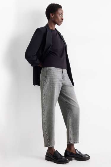 Dona - Barrel Jeans - high waist - texà gris