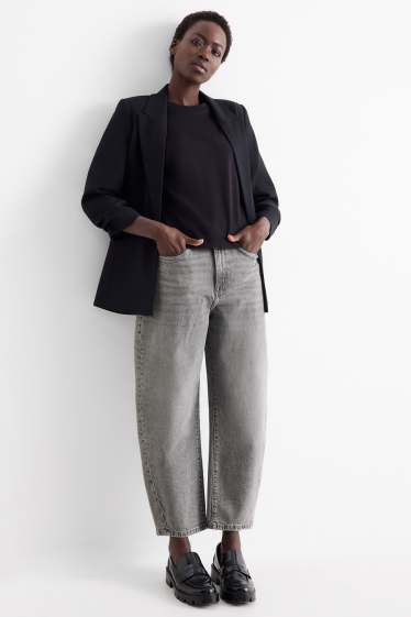 Dona - Barrel Jeans - high waist - texà gris