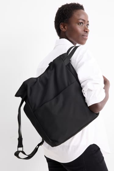 Donna - Zaino-borsa - nero