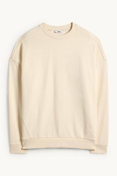 Damen - Sweatshirt - hellbeige