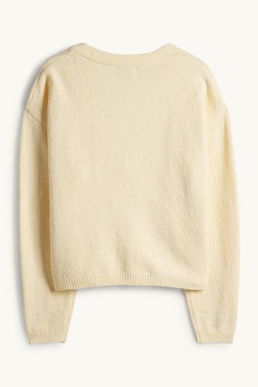 Women - Cardigan - light yellow