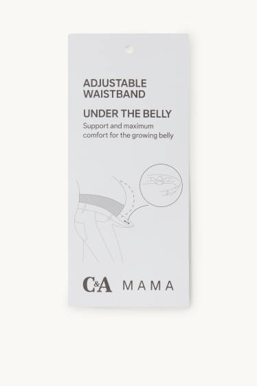 Femei - Pantaloni scurți din muselină pentru gravide - verde deschis