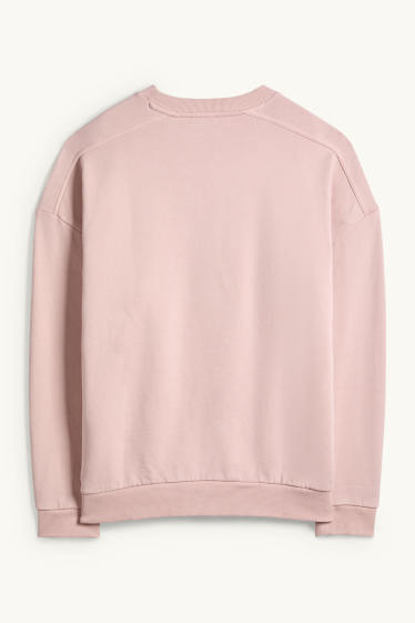 Femei - Bluză de molton - roz