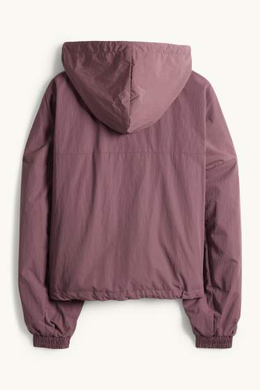 Dona - Jaqueta amb caputxa - resistent a l’aigua - bordeus