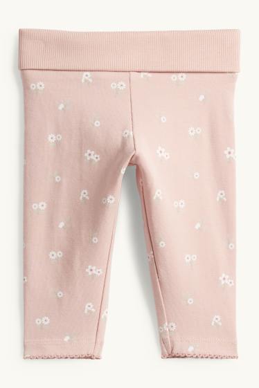 Baby Mädchen - Häschen - Baby-Crochet-Outfit - 3 teilig - weiss / rosa