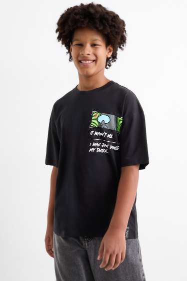 Children Boys - Among Us - short sleeve T-shirt - black