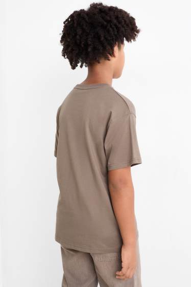 Kinder Jungen - Multipack 2er - Skorpion - Kurzarmshirt - braun