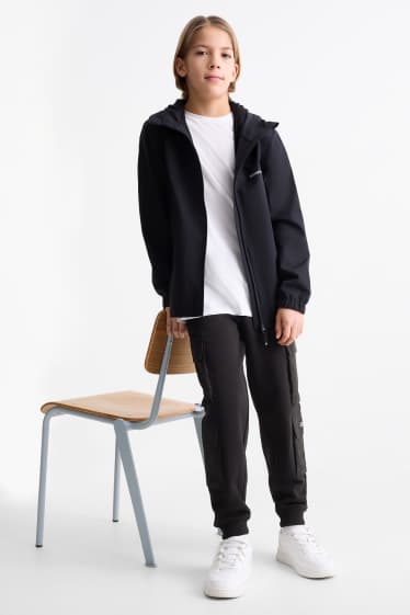 Enfants garçons - Pantalon de jogging cargo - noir