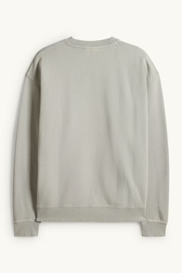 Herren - Oversized-Sweatshirt - hellgrau