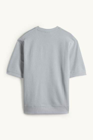 Bărbați - Tricou - relaxed fit - portocaliu / albastru deschis