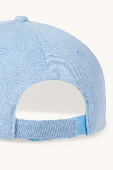 Kinder Mädchen - Kirsche - Baseballcap - hellblau