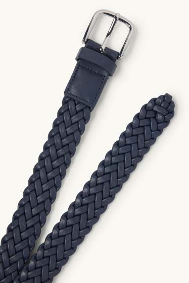 Dames - Riem - imitatieleer - donkerblauw