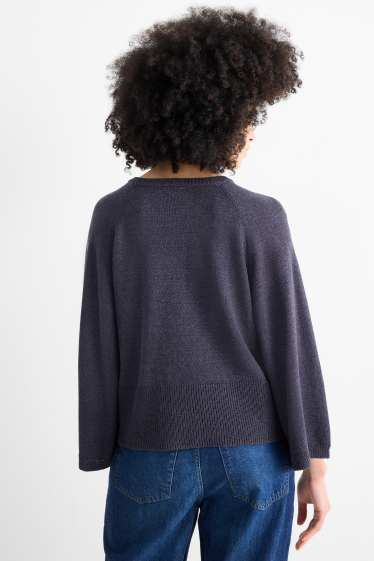 Dámské - Svetr - tmavomodrá