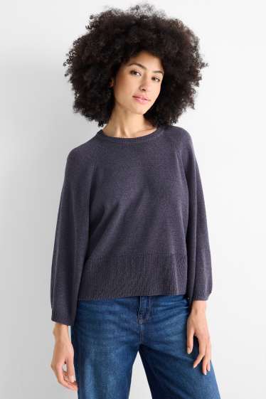 Dámské - Svetr - tmavomodrá