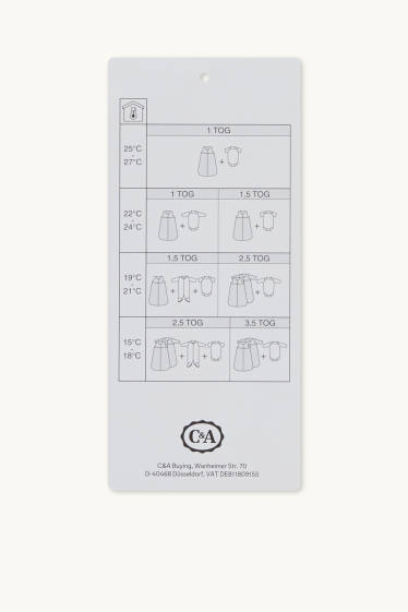 Baby Girls - Giraffe - baby sleeping bag - 6-18 months - cremewhite