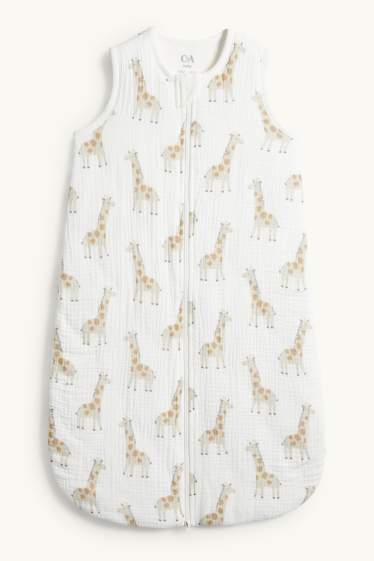 Baby Girls - Giraffe - baby sleeping bag - 6-18 months - cremewhite