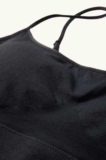 Damen - Bustier - seamless - schwarz