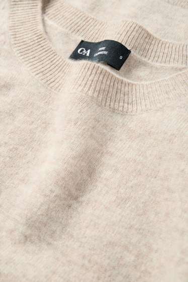 Femmes - Pull en cachemire - beige clair