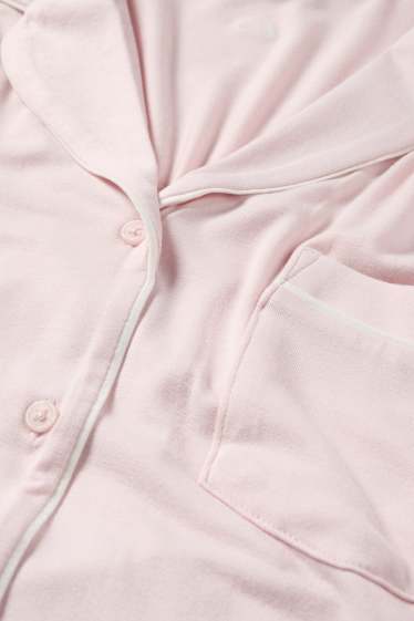 Dames - Nachthemd van viscose - roze