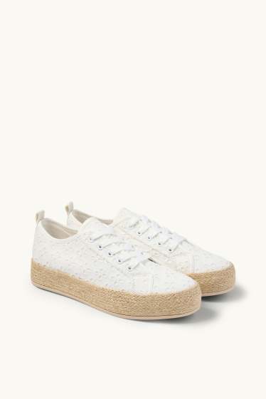 Dames - Sneakers - wit / beige