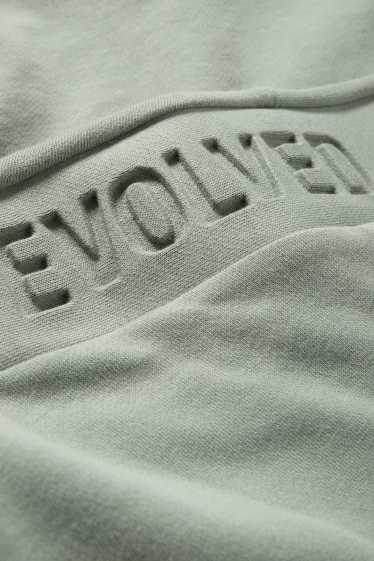 Pánské - Tričko - oversized - zelená